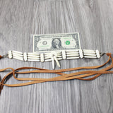 1 Bone Hairpipe Bead Choker  #3954        Mountain Man Jewelry