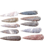 10 Stone Ornamental Spearheads  #6954     Arrowhead