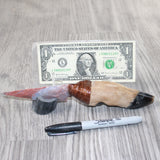 Deer Foot Handle Stone Blade Ornamental Knife #7663    Mountain Man Knife