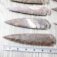 10 Stone Ornamental Spearheads  #6954     Arrowhead