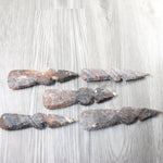 5 Stone Ornamental Tomahawk Heads  #0954    Axe Hatchet Ax