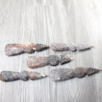 5 Stone Ornamental Tomahawk Heads  #0954    Axe Hatchet Ax