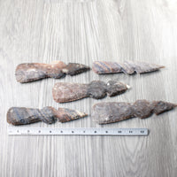5 Stone Ornamental Tomahawk Heads  #0954    Axe Hatchet Ax