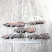 5 Stone Ornamental Tomahawk Heads  #0954    Axe Hatchet Ax