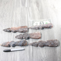5 Stone Ornamental Tomahawk Heads  #0954    Axe Hatchet Ax