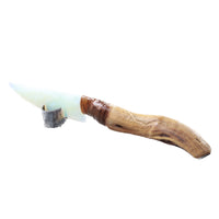 Ghost Wood Handle Opalite Blade Ornamental Knife #8054    Mountain Man Knife