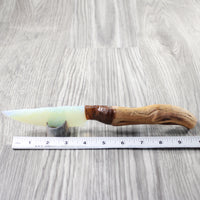 Ghost Wood Handle Opalite Blade Ornamental Knife #8054    Mountain Man Knife