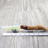 Ghost Wood Handle Opalite Blade Ornamental Knife #8054    Mountain Man Knife