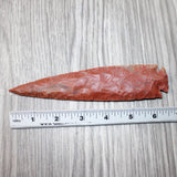 1 Stone Ornamental Spearhead  #565     Agate Jasper Arrowheads