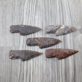 5 Small Stone Ornamental Knife Blades  #3643  Mountain Man Knife