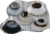 5 Agate Eyes   #9643 Naturally Formed