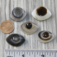 5 Agate Eyes   #9643 Naturally Formed
