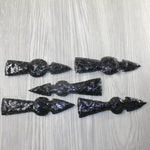 5 Obsidian Ornamental Tomahawk Heads #6243  Ax Axe Hatchet