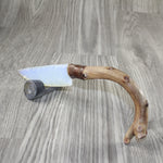 Ghost Wood Handle Opalite Blade Ornamental Knife #3743 Mountain Man Knife