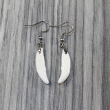 Coyote Fang Teeth Earrings  #4943  Mountain Man Earrings