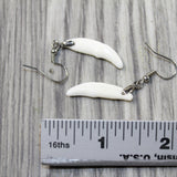 Coyote Fang Teeth Earrings  #4943  Mountain Man Earrings