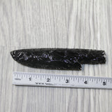 1 Obsidian Ornamental Knife Blade  #8043  Mountain Man Knife