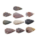 10 Large Stone Ornamental Arrowheads  #1543  Arrowhead