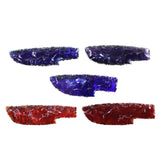5 Small Glass Ornamental Knife Blades  #8543
