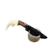 Beaver Jaw Handle Obsidian Blade Ornamental Knife #8743 Mountain Man Knife