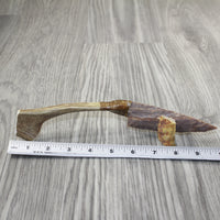 Deer Antler Handle Stone Blade Ornamental Knife #23143 Mountain Man Knife