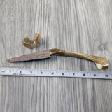 Deer Antler Handle Stone Blade Ornamental Knife #23143 Mountain Man Knife