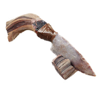 Ghost Wood Handle Stone Blade Ornamental Knife #3043 Mountain Man Knife