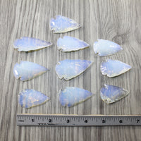 10 Large Opalite Ornamental Arrowheads  #7344  Arrowhead