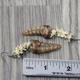 Rattlesnake Rattle Plus Vertebrae Earrings  #4544  Mountain Man Earrings