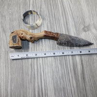 Grapevine Wood Handle Stone Blade Ornamental Knife #3844 Mountain Man Knife