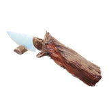 Ghost Wood Handle Opalite Blade Ornamental Knife #8844 Mountain Man Knife