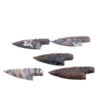 5 Stone Ornamental Knife Blades  #8644  Mountain Man Knife