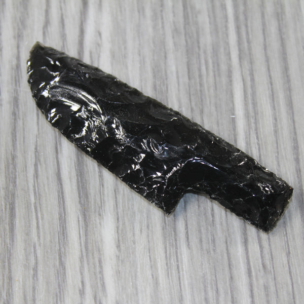 1 Small Obsidian Ornamental Knife Blade  #4844  Mountain Man Knife