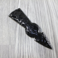 1 Obsidian Ornamental Tomahawk Head #6344  Ax Axe Hatchet