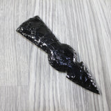 1 Obsidian Ornamental Tomahawk Head #6344  Ax Axe Hatchet
