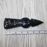 1 Obsidian Ornamental Tomahawk Head #6344  Ax Axe Hatchet
