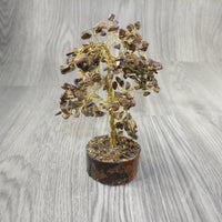 1 Medium Tiger Eye Chip Tree About 9 Inches Tall #3344