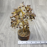 1 Medium Tiger Eye Chip Tree About 9 Inches Tall #3344