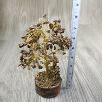 1 Medium Tiger Eye Chip Tree About 9 Inches Tall #3344