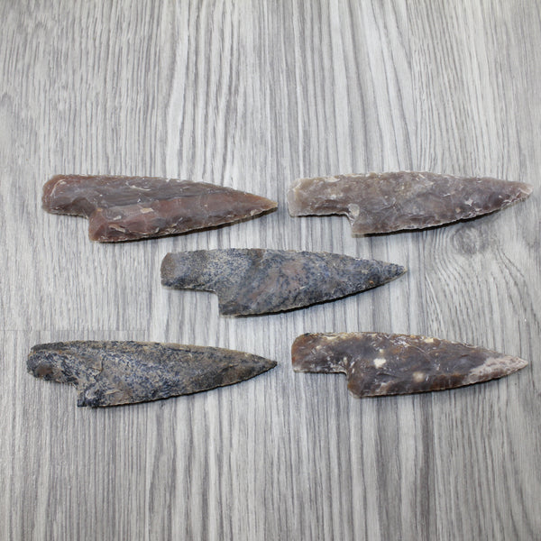 5 Stone Ornamental Knife Blades  #7444  Mountain Man Knife