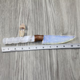 Selenite Spiral Handle Opalite Blade Ornamental Knife #3744 Mountain Man Knife