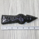 1 Obsidian Ornamental Tomahawk Head #2844  Ax Axe Hatchet