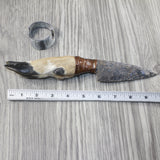 Deer Foot Handle Stone Blade Ornamental Knife #9944 Mountain Man Knife