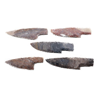 5 Stone Ornamental Knife Blades  #8944  Mountain Man Knife