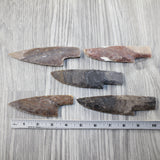 5 Stone Ornamental Knife Blades  #8944  Mountain Man Knife