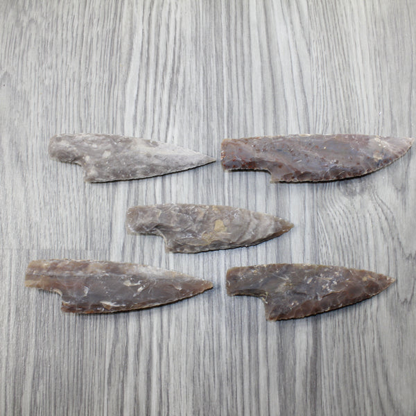 5 Stone Ornamental Knife Blades  #2245  Mountain Man Knife