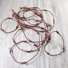 10 Yards of Leather Barbed Wire Antique Brown Color  #1049