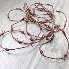 10 Yards of Leather Barbed Wire Antique Brown Color  #1049