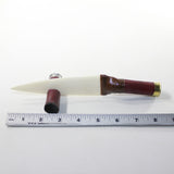 Shotgun Shell Handle Bone Blade Ornamental Knife #3728 Mountain Man Knife