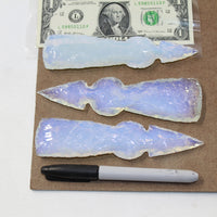 3 Opalite Ornamental Tomahawk Heads #5724  Ax Axe Hatchet